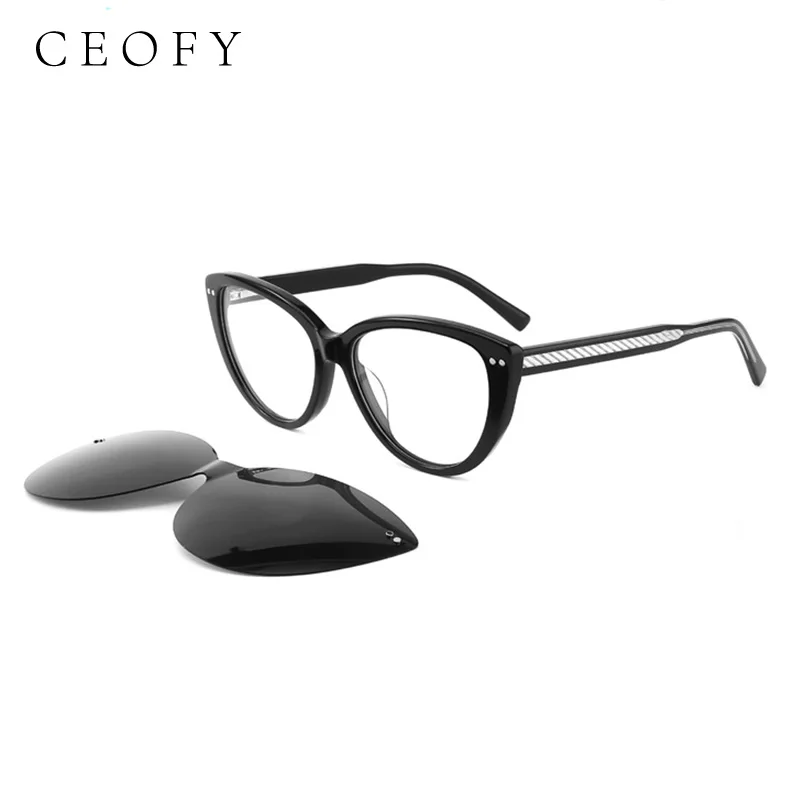 Ceofy Women Cat Eye Glasse Frame Sun Clip On Optical Polarized Sunglasses Optical Prescription Vintage Eyeglasses
Ceofy Women Cat Eye Glasse Frame Sun Clip On Optical Polarized Sunglasses Optical Prescription Vintage Eyeglasses