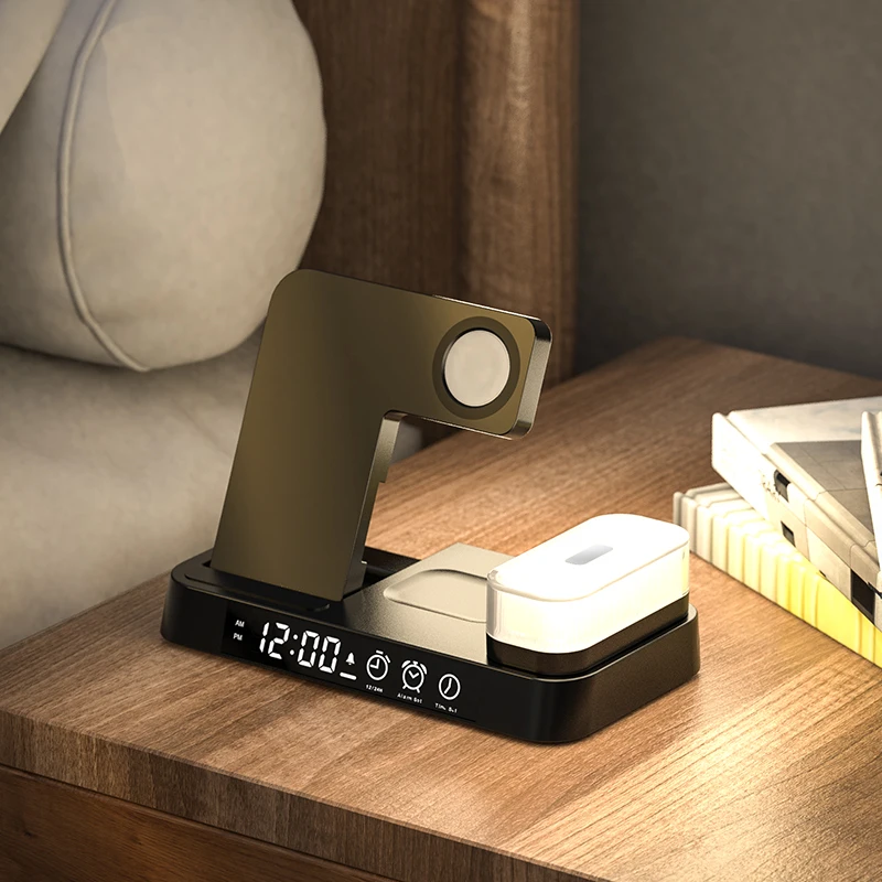 Wireless Charging Station 3 in 1 for Samsung S22 Z Flip 4 Galaxy Watch 5 Pro/4/3 Phones with Alarm Clock Night Light Galaxy Buds
Wireless Charging Station 3 in 1 for Samsung S22 Z Flip 4 Galaxy Watch 5 Pro/4/3 Phones with Alarm Clock Night Light Galaxy Buds