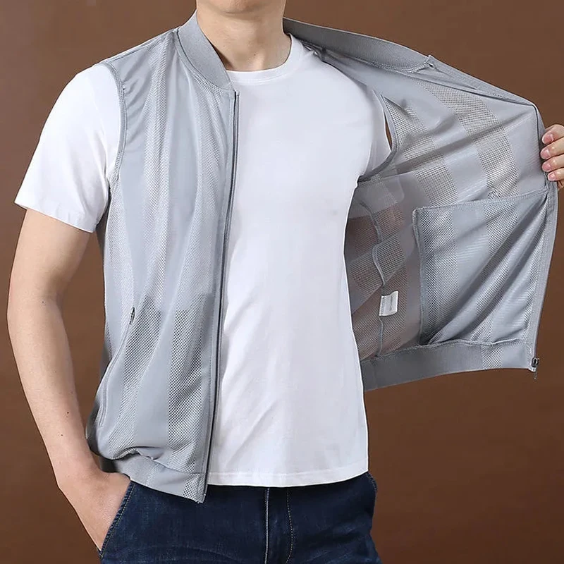 Summer Mesh Quick-Drying Vests Male Techwear Mountain Men's Climbing Outwear Fishing Vest Work Sleeveless Jacket Men Overalls
Summer Mesh Quick-Drying Vests Male Techwear Mountain Men's Climbing Outwear Fishing Vest Work Sleeveless Jacket Men Overalls