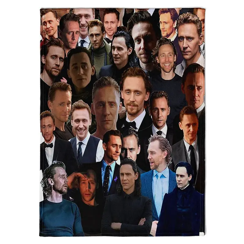 

Aertemisi Tom Hiddleston Photo Collage Pet Blanket for Small Medium Large Dog Cat Puppy Kitten Couch Sofa Bed Decor