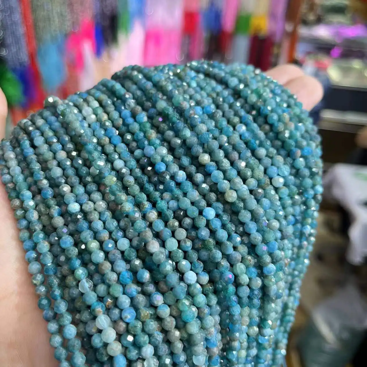2/3/4MM Blue Apatite Pine Faceted Round Natural Stone Loose Spacer Beads For Jewelry Making DIY Bracelet Necklace 15” Wholesale
2/3/4MM Blue Apatite Pine Faceted Round Natural Stone Loose Spacer Beads For Jewelry Making DIY Bracelet Necklace 15” Wholesale