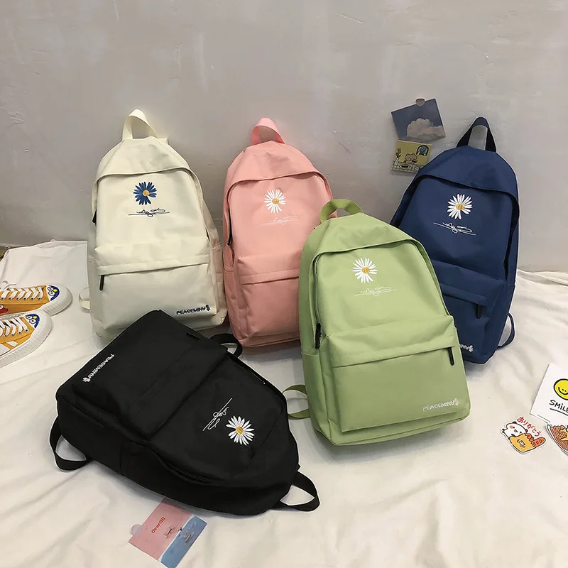 Teen School Bag for Girls Backpack Women Printing Bookbags Middle Student Schoolbag Large Black Cute Flowers Nylon Bagpack
Teen School Bag for Girls Backpack Women Printing Bookbags Middle Student Schoolbag Large Black Cute Flowers Nylon Bagpack
