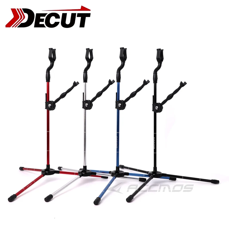 

Decut Archery Traditional Recurve Bow Bracket Rack Bow Stand Holder Foldable Metal Construction Hunting Shooting Accessory