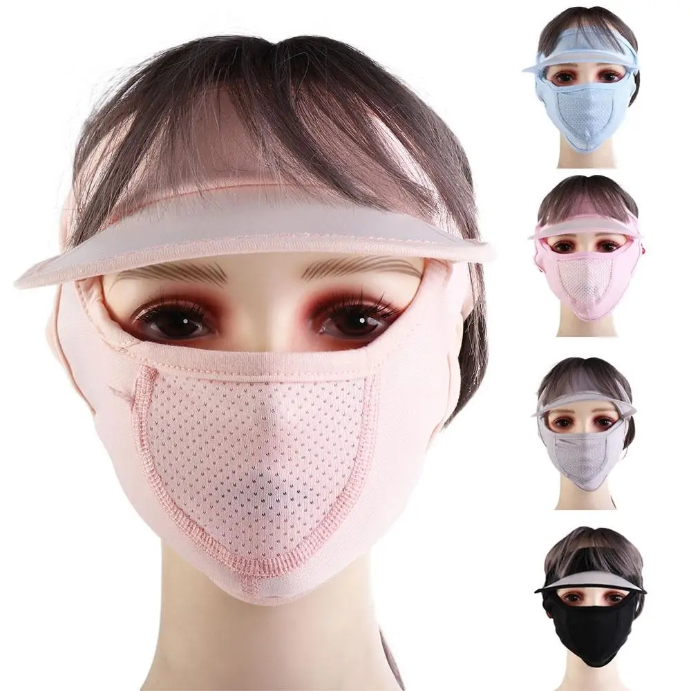 

Veil Outdoor Face Shield Solid Color Eye protection Summer Sunscreen Mask Driving Face Mask Womne Sun Hats Face Gini Mask