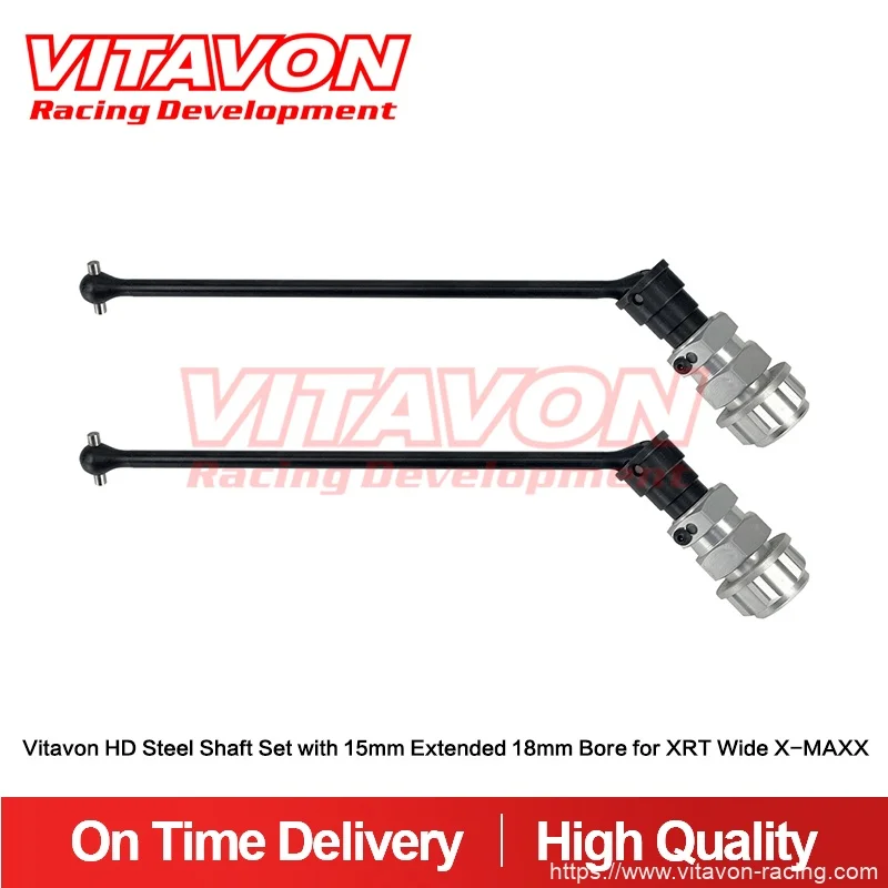 

Vitavon HD Steel shaft set with 15mm Extended 18mm Bore for X-MAXX