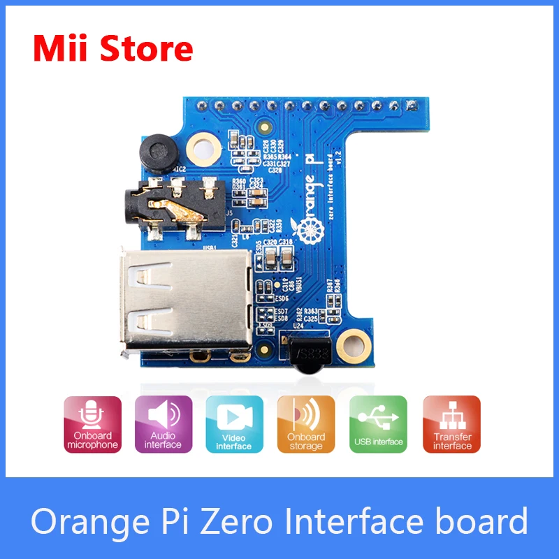 Orange Pi Zero Expansion board Interface board with MIC Development board beyond Raspberry Pi
Orange Pi Zero Expansion board Interface board with MIC Development board beyond Raspberry Pi