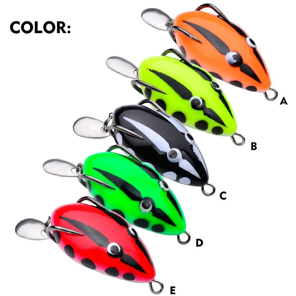 3PCS 4cm 5g Soft Frog Fishing Lures Jigging Lure Double Hooks Fishing Gear Product 3D Eyes Mini Soft Lure Fishing
3PCS 4cm 5g Soft Frog Fishing Lures Jigging Lure Double Hooks Fishing Gear Product 3D Eyes Mini Soft Lure Fishing