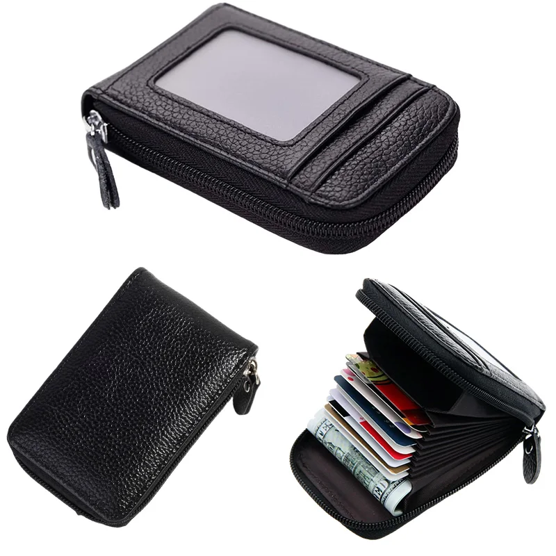 PU Leather Credit Card Holder Mini Zipper Pocket Purse Wallet with Clear Photo Slot for Men Women Travel Card Bag 
PU Leather Credit Card Holder Mini Zipper Pocket Purse Wallet with Clear Photo Slot for Men Women Travel Card Bag