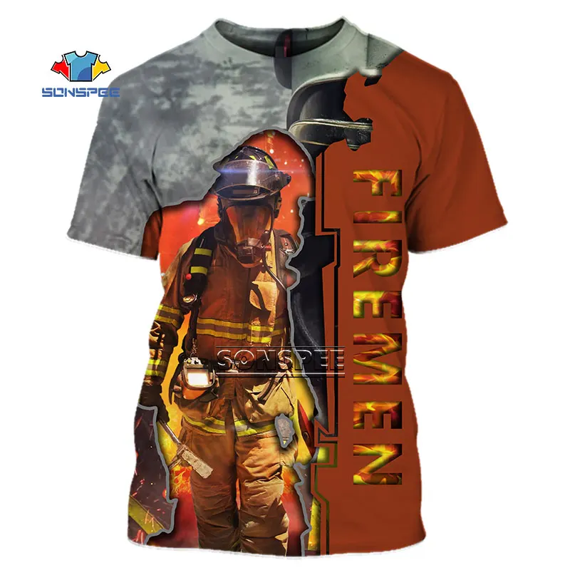 Summer Men' Cool T Shirt 3D Print Firefighter Fireman Short Sleeve Tees Women's Casual Fashion Trend Streetwear Oversized Tshirt
Summer Men' Cool T Shirt 3D Print Firefighter Fireman Short Sleeve Tees Women's Casual Fashion Trend Streetwear Oversized Tshirt