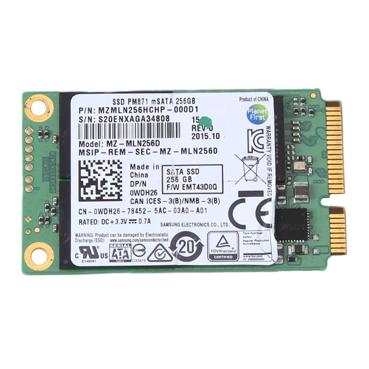 For PM871 MSATA SSD 256GB Solid Disk HDD Internal Solid State Hard Drive Disk for Desktop Laptop Computer
For PM871 MSATA SSD 256GB Solid Disk HDD Internal Solid State Hard Drive Disk for Desktop Laptop Computer