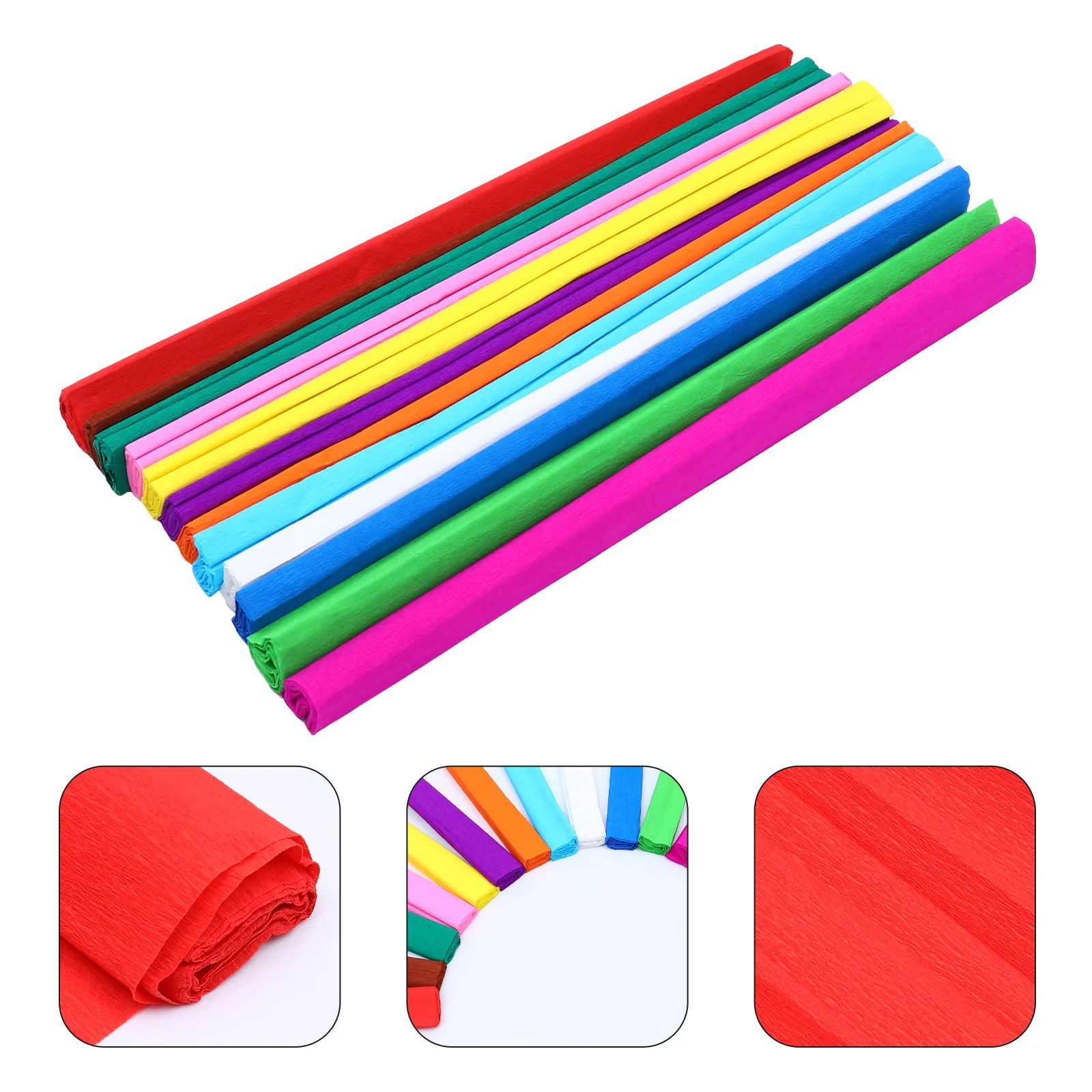 12 Rolls Crepe Paper Flower Making Papers Party Supply DIY Tissue Wrapping Flowers Origami
12 Rolls Crepe Paper Flower Making Papers Party Supply DIY Tissue Wrapping Flowers Origami