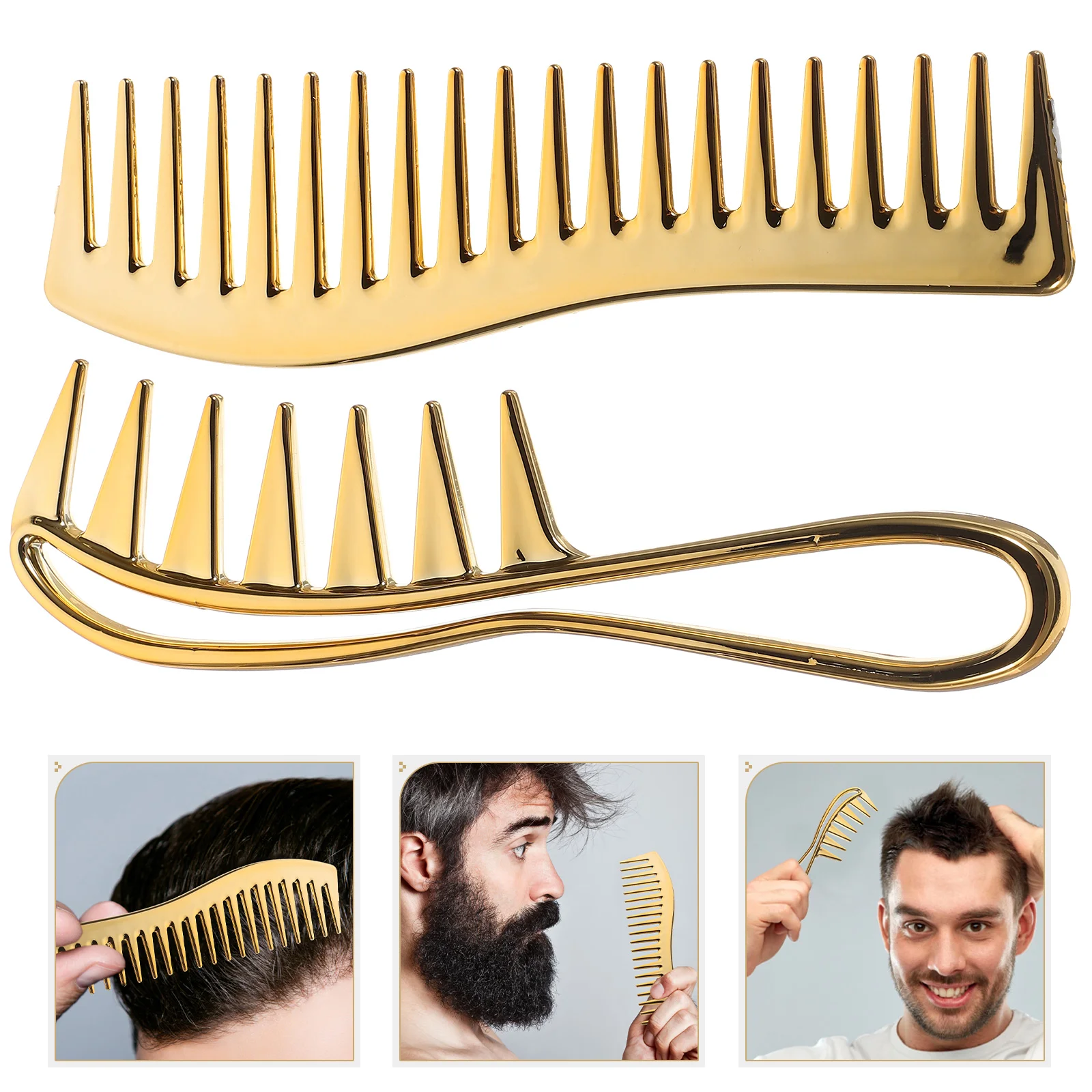 2 Pcs Men's Wide Tooth Comb Suit Barber Combs Styling Hair Cutting Professional Mens Stylist for Plastic Travel Man
2 Pcs Men's Wide Tooth Comb Suit Barber Combs Styling Hair Cutting Professional Mens Stylist for Plastic Travel Man