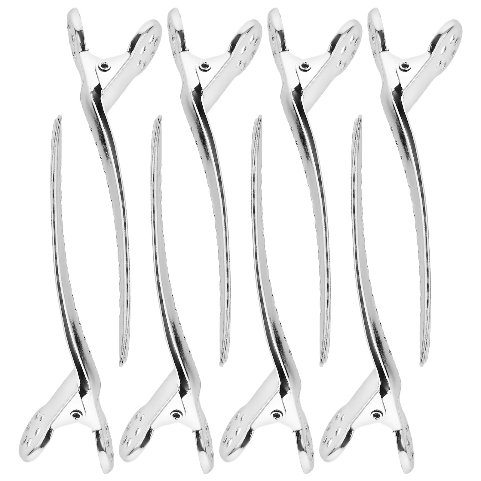 

8 PCS Metal Hairdressing Clip Separating Clips Barrettes Location Hairpin Professional