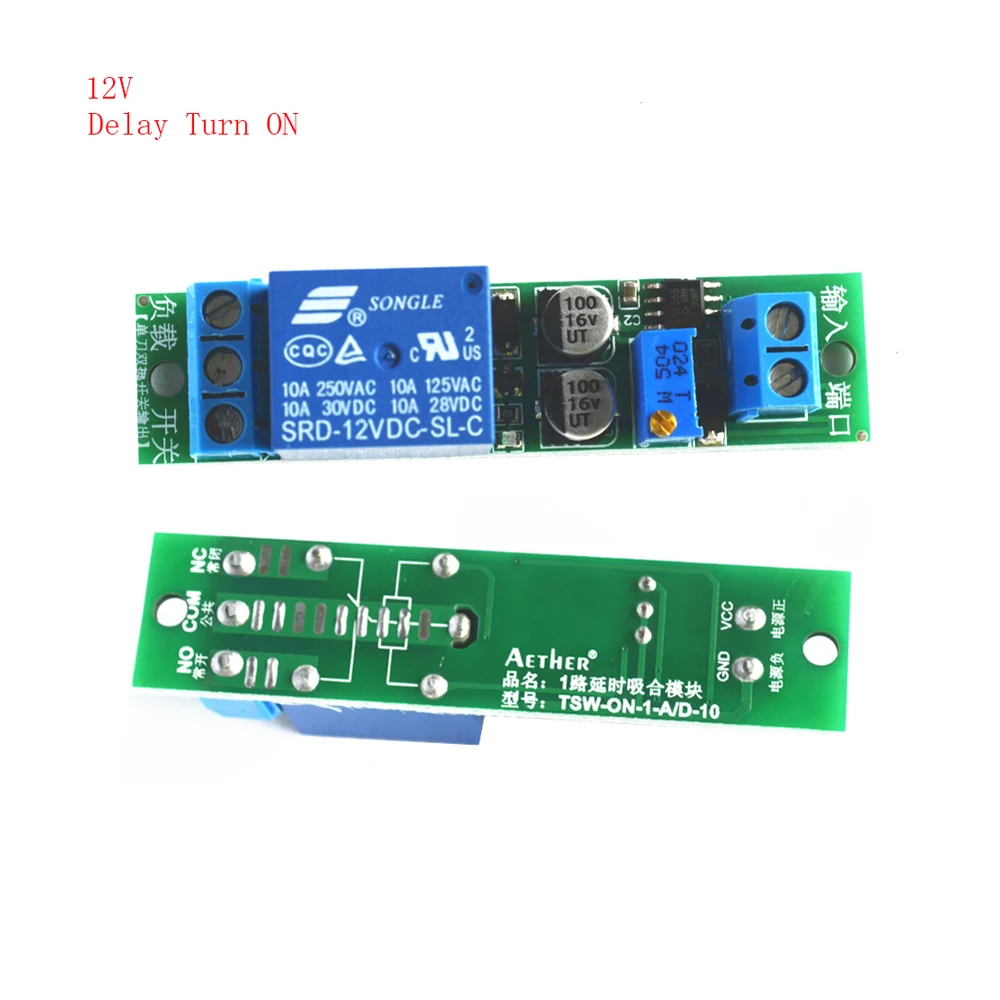 5V 12V Time Delay Turn On/Off Relay Module NE555 Monostable Switch Shielding Delay Relay 1-60S Adjustable Time Delay Relay Board
5V 12V Time Delay Turn On/Off Relay Module NE555 Monostable Switch Shielding Delay Relay 1-60S Adjustable Time Delay Relay Board