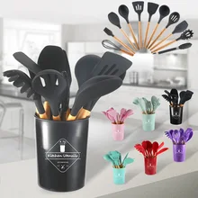 12 Pieces Kitchen Gadget Cookware Set Spoon Silicone Utensils Cooking Spatula for Frying Pan Spoons Soup Ladle Kit Free Shipping 12 Pieces Kitchen Gadget Cookware Set Spoon Silicone Utensils Cooking Spatula for Frying Pan Spoons Soup Ladle Kit Free Shipping