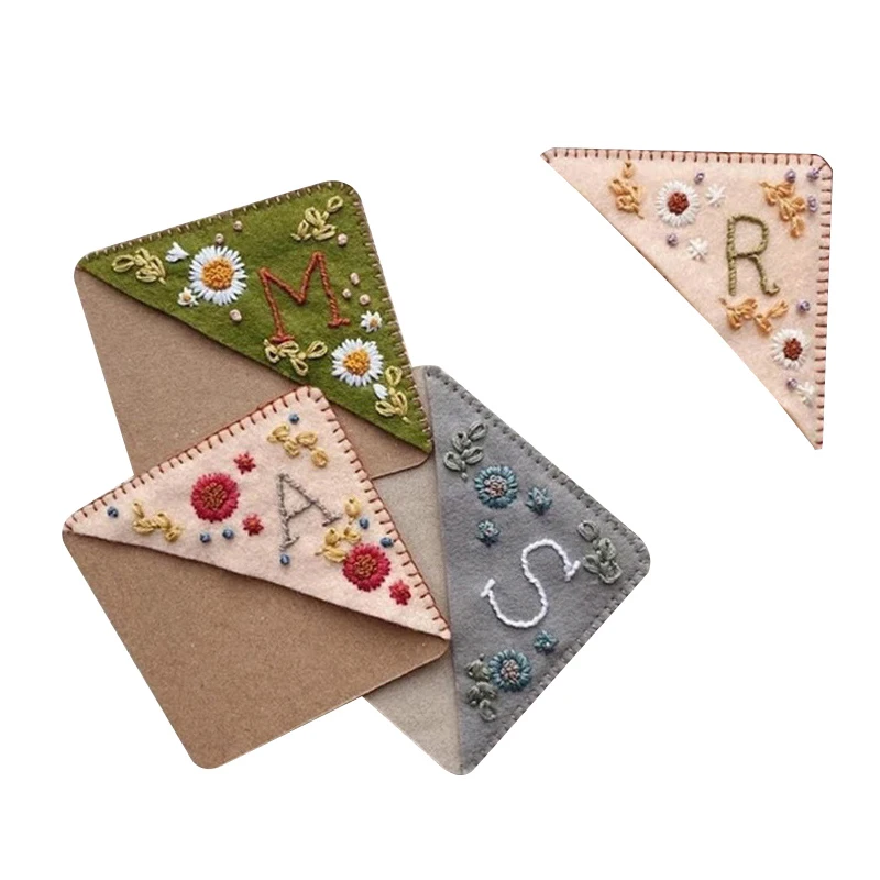 Угловые закладки с ручной вышивкой, войлочный треугольный маркер, закладки для книг, подарки для любителей чтения, для чтения, подарок учителю
Угловые закладки с ручной вышивкой, войлочный треугольный маркер, закладки для книг, подарки для любителей чтения, для чтения, подарок учителю