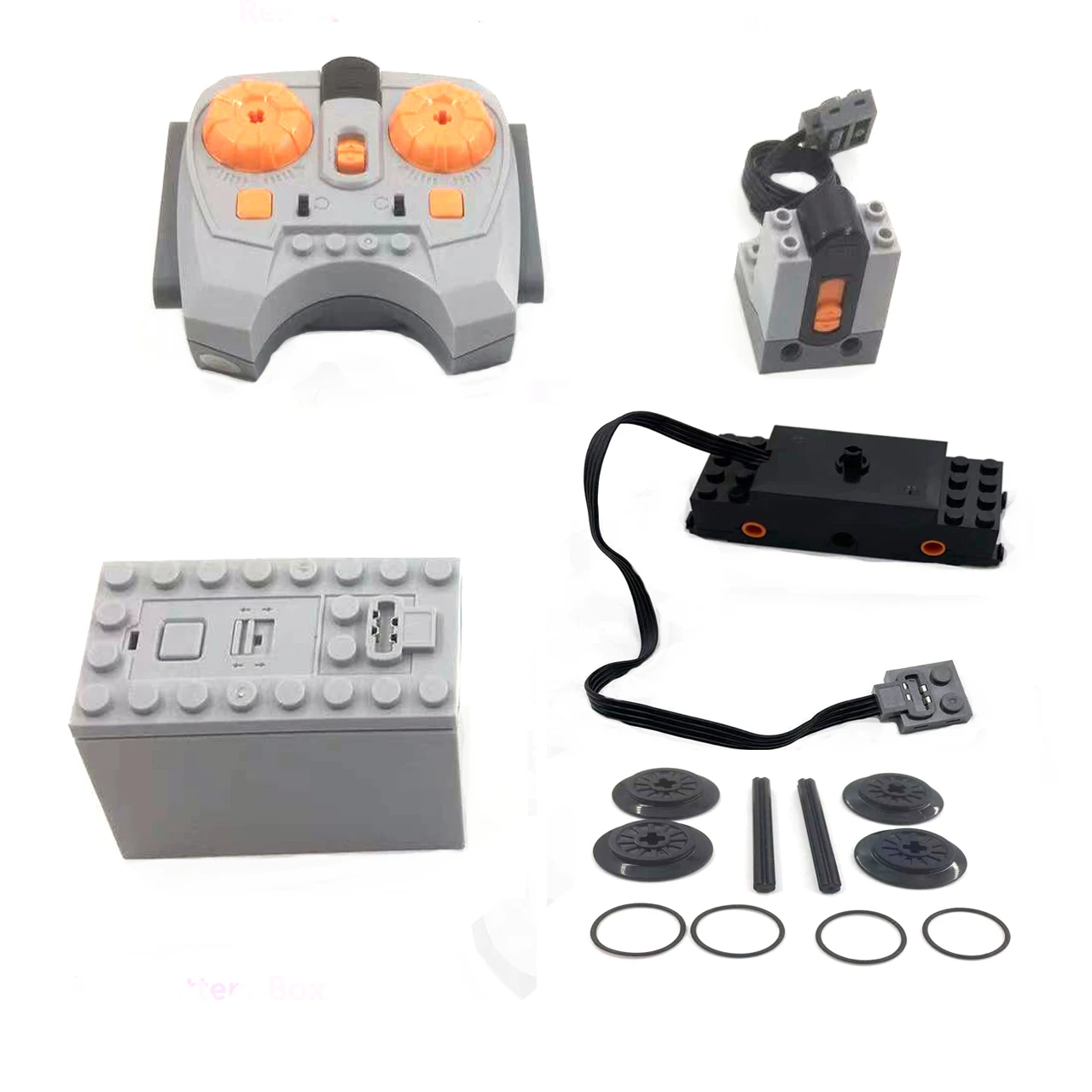 5PCS/Set Technical MOC Power Functions Battery Box 88002 Train Motor IR Speed Receiver Remote Control For 9686 Building Blocks
5PCS/Set Technical MOC Power Functions Battery Box 88002 Train Motor IR Speed Receiver Remote Control For 9686 Building Blocks