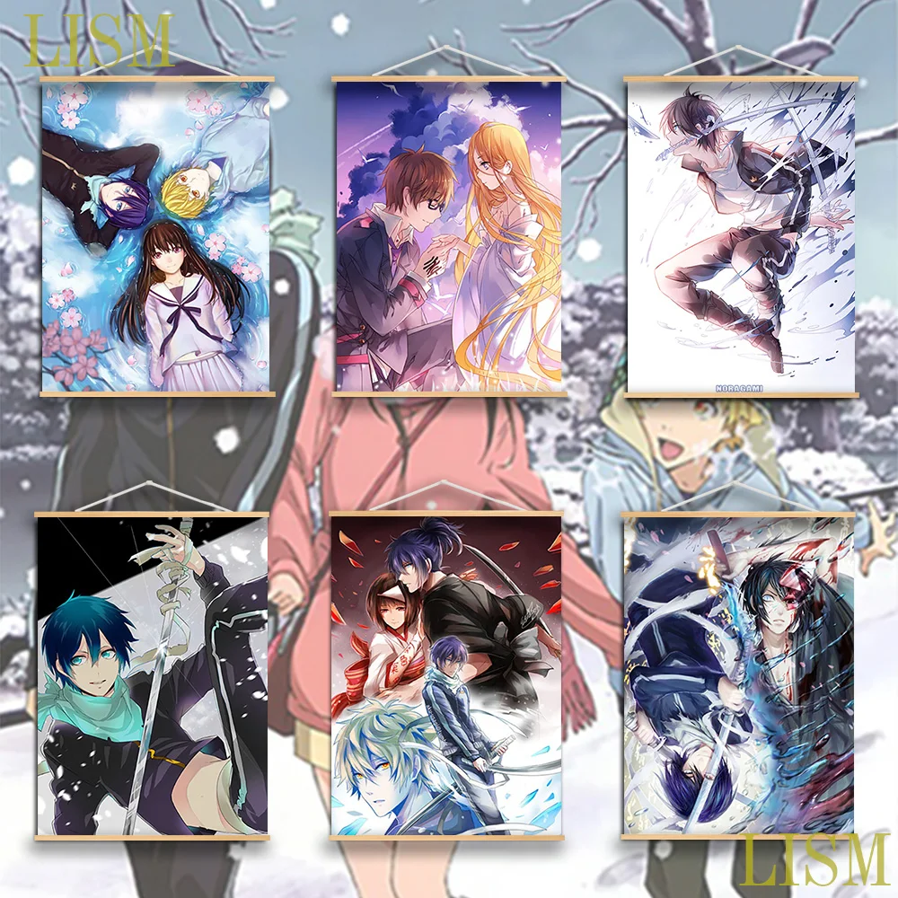 Noragami YABOKU Iki Hiyori Yukine Nora Anime manga wall Poster solid wood hanging scroll with canvas painting wall art
Noragami YABOKU Iki Hiyori Yukine Nora Anime manga wall Poster solid wood hanging scroll with canvas painting wall art