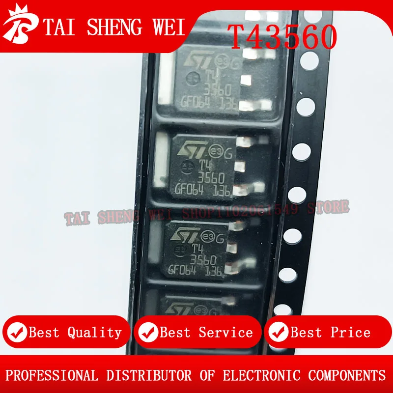 10pcs T43560 T4 3560 T435-600B TO252 T435600BTR T435-600B-TR 600V 4A New Original
10pcs T43560 T4 3560 T435-600B TO252 T435600BTR T435-600B-TR 600V 4A New Original