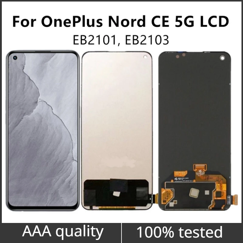 AMOLED/TFT 6.43" For OnePlus Nord CE 5G LCD screen touch screen digital converter assembly replacement EB2101, EB2103 LCD
AMOLED/TFT 6.43" For OnePlus Nord CE 5G LCD screen touch screen digital converter assembly replacement EB2101, EB2103 LCD