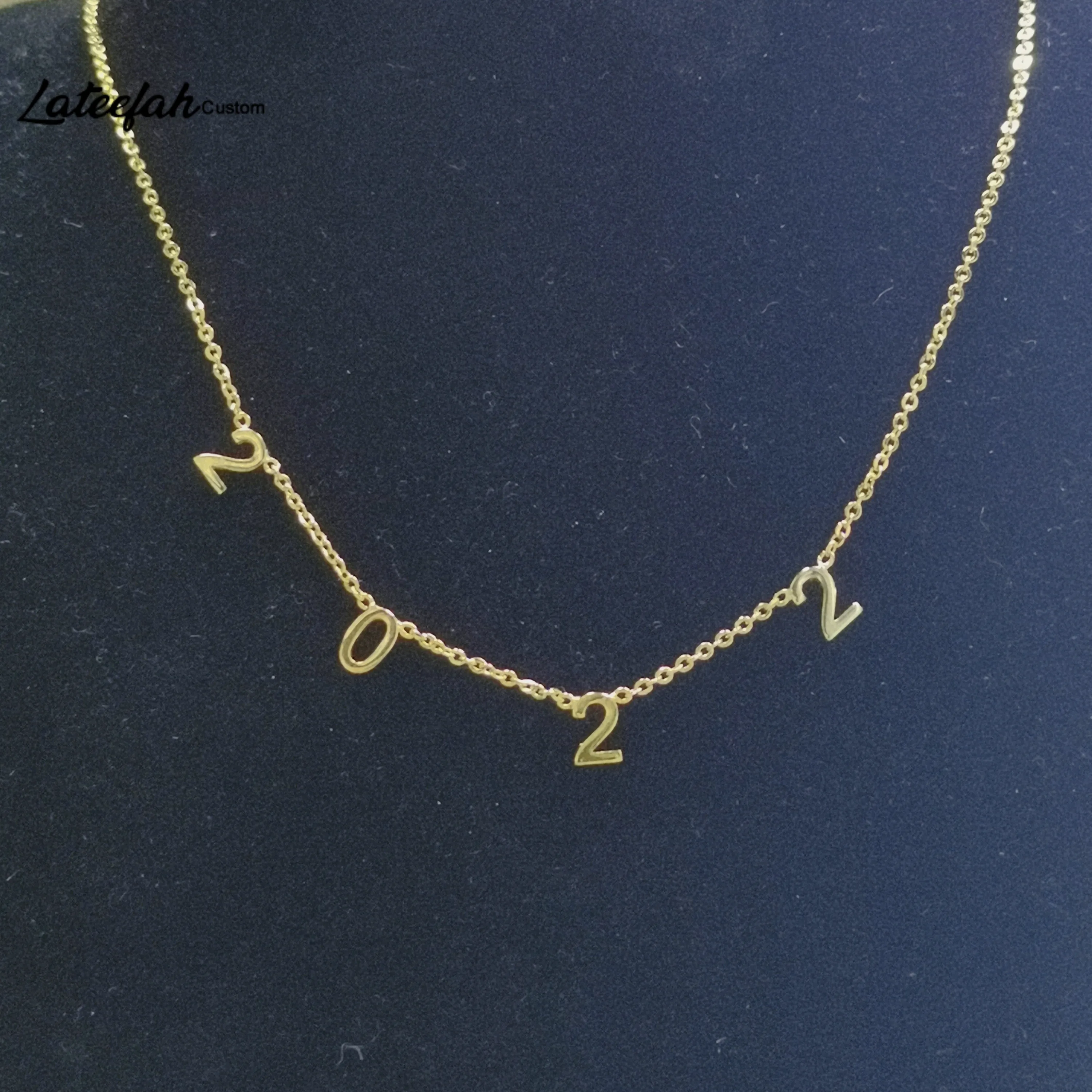 Lateefah Trendy Stainless Steel Custom Number Necklace for Women Girls Personality Custom Name Necklaces Jewelry As Gift
Lateefah Trendy Stainless Steel Custom Number Necklace for Women Girls Personality Custom Name Necklaces Jewelry As Gift