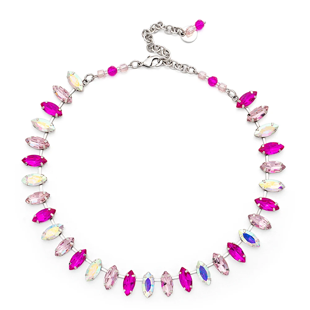 2023 New Design Rhombus Shape Crystal Necklace Black Gold Silver Color Link Chain Diamond Choker Colorful Zirconia Jewelry
2023 New Design Rhombus Shape Crystal Necklace Black Gold Silver Color Link Chain Diamond Choker Colorful Zirconia Jewelry