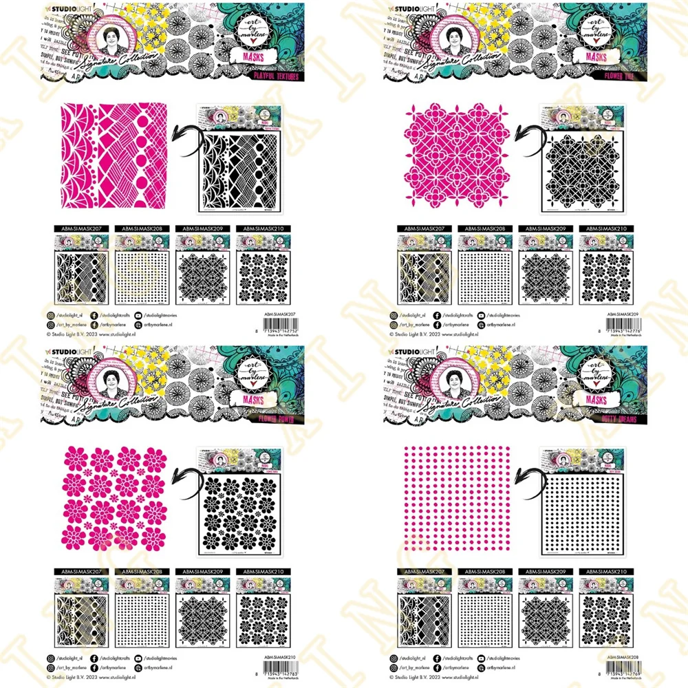 New Dotty Textures Flowers Decor DIY Layering Stencils Graphics Painting Scrapbooking Ornament Album Embossed Template Reusable
New Dotty Textures Flowers Decor DIY Layering Stencils Graphics Painting Scrapbooking Ornament Album Embossed Template Reusable