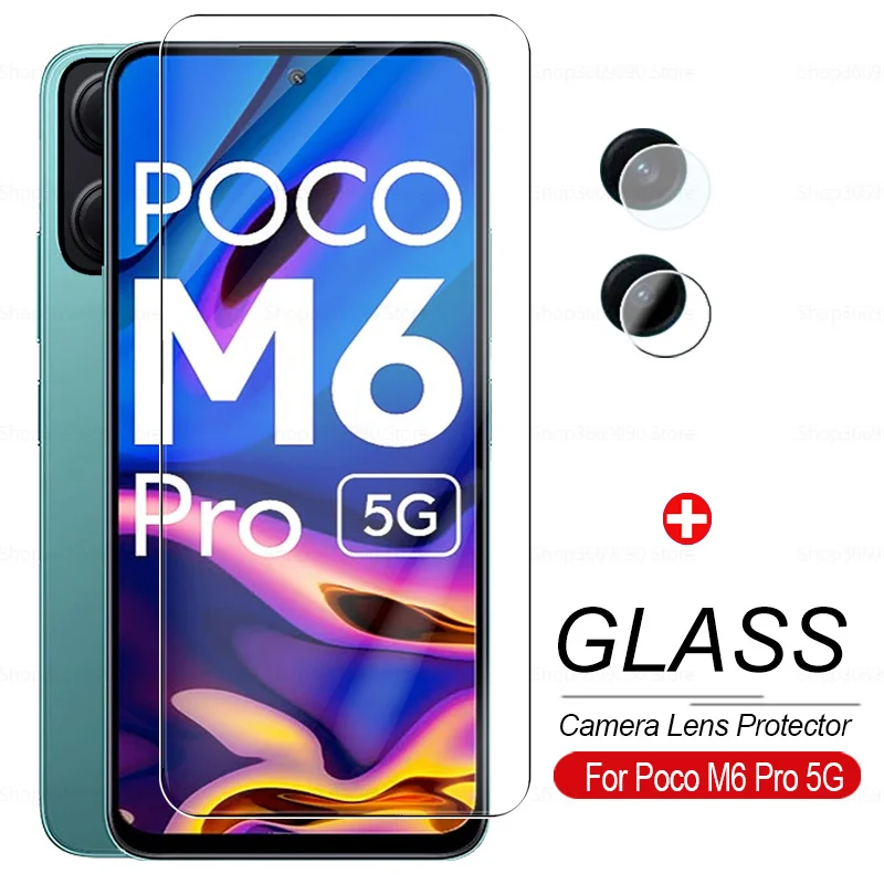 

camera lens screen protector glass for Xiaomi Poco M6 Pro M 6 Pro 6Pro M6Pro 5G 6.79inch armor safety tempered glass film cover