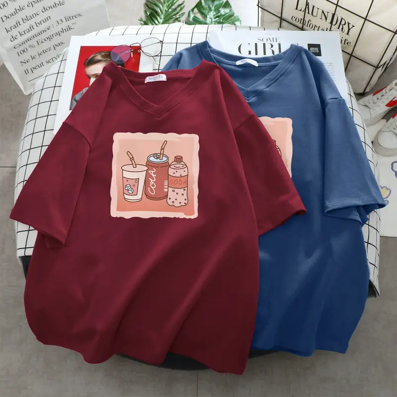 Женские летние хлопковые футболки больших размеров 6XL 150 кг, футболка с коротким рукавом, топы с мультяшным рисунком, футболки, повседневные большие Топы
Женские летние хлопковые футболки больших размеров 6XL 150 кг, футболка с коротким рукавом, топы с мультяшным рисунком, футболки, повседневные большие Топы