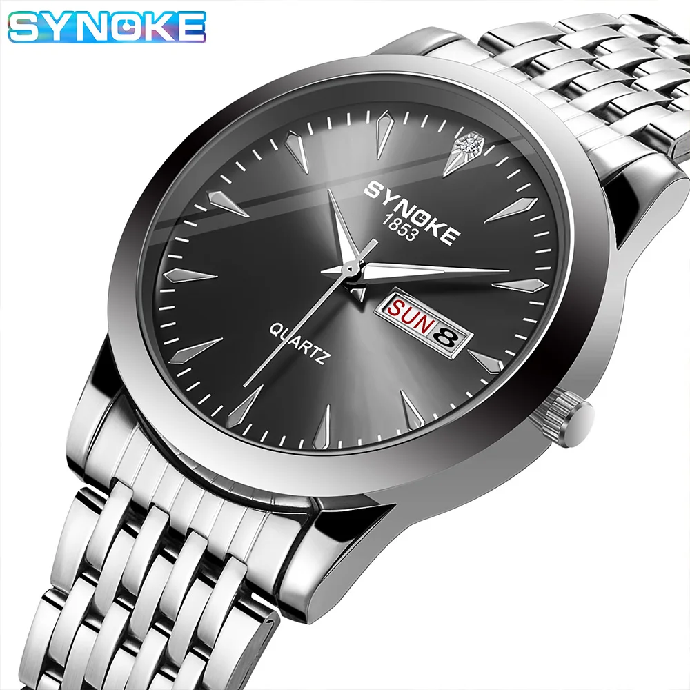Quartz Watches Men Full Steel Waterproof SYNOKE Top Brand Men Watch With Calendar Free Watch Repair Tools
Quartz Watches Men Full Steel Waterproof SYNOKE Top Brand Men Watch With Calendar Free Watch Repair Tools