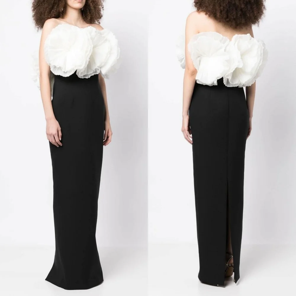 Retro Strapless Sheath Floor Length Quinceanera Dresses Flower Chiffon Formal Occasion Gown black girl prom dresses 2023فستان سه
Retro Strapless Sheath Floor Length Quinceanera Dresses Flower Chiffon Formal Occasion Gown black girl prom dresses 2023فستان سه