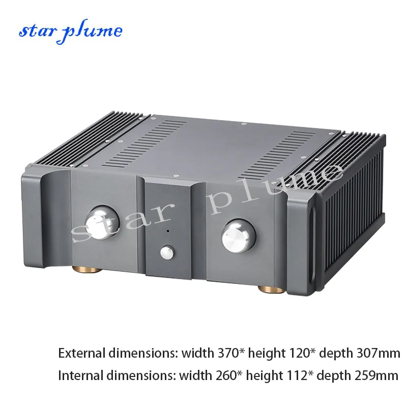 E-360 CNC Seiko Power Amplifier Chassis All Aluminum Power Amplifier Case (370*120*307mm) Preamplifier Chassis DIY Shell Box
E-360 CNC Seiko Power Amplifier Chassis All Aluminum Power Amplifier Case (370*120*307mm) Preamplifier Chassis DIY Shell Box