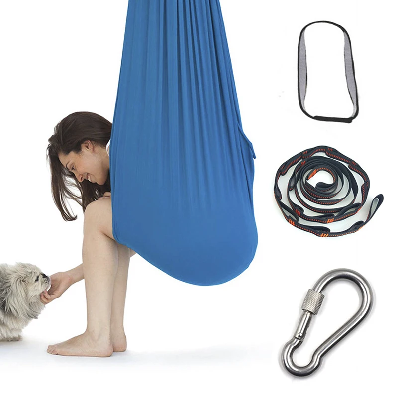 Kids Cotton Swing Hammock for Autism ADHD ADD Therapy Cuddle Up Sensory Child Therapy Elastic Parcel Steady Seat Swing chairtoy
Kids Cotton Swing Hammock for Autism ADHD ADD Therapy Cuddle Up Sensory Child Therapy Elastic Parcel Steady Seat Swing chairtoy