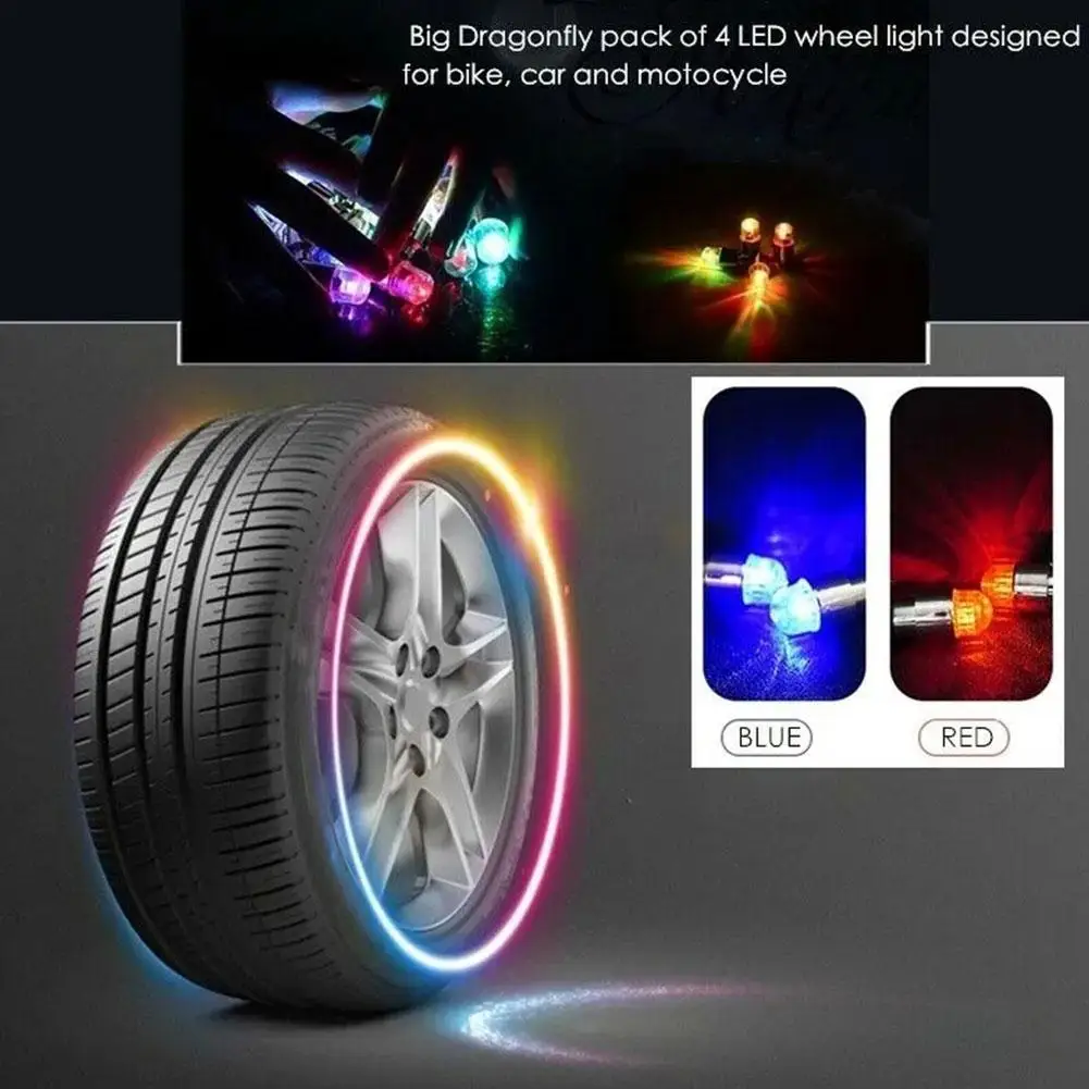2pcs Wheel Lights Luminous Tire Motorcycle Bike Wheel Tire Valve Cover Universal Led Waterproof Car Accessories Wheel Light 2pcs Wheel Lights Luminous Tire Motorcycle Bike Wheel Tire Valve Cover Universal Led Waterproof Car Accessories Wheel Light