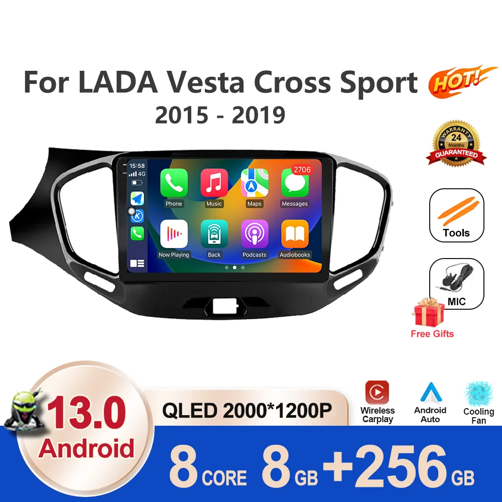 Автомагнитола для LADA Vesta Cross Sport 2015-2019, мультимедийный видеоплеер, навигатор GPS, Android 13, 2din, dvd, беспроводной Carplay
Автомагнитола для LADA Vesta Cross Sport 2015-2019, мультимедийный видеоплеер, навигатор GPS, Android 13, 2din, dvd, беспроводной Carplay