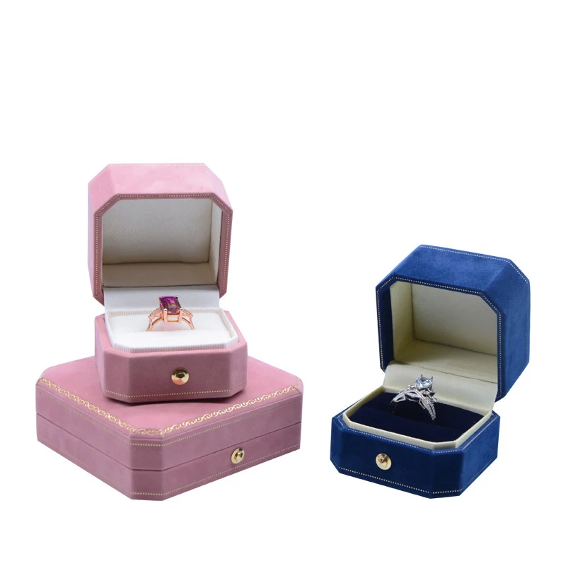 New Octagonal Flannel Jewelry Earring Ring Box Jewellery Organizer Pendant Case Wedding Engagement Gift Package Box for Display
New Octagonal Flannel Jewelry Earring Ring Box Jewellery Organizer Pendant Case Wedding Engagement Gift Package Box for Display