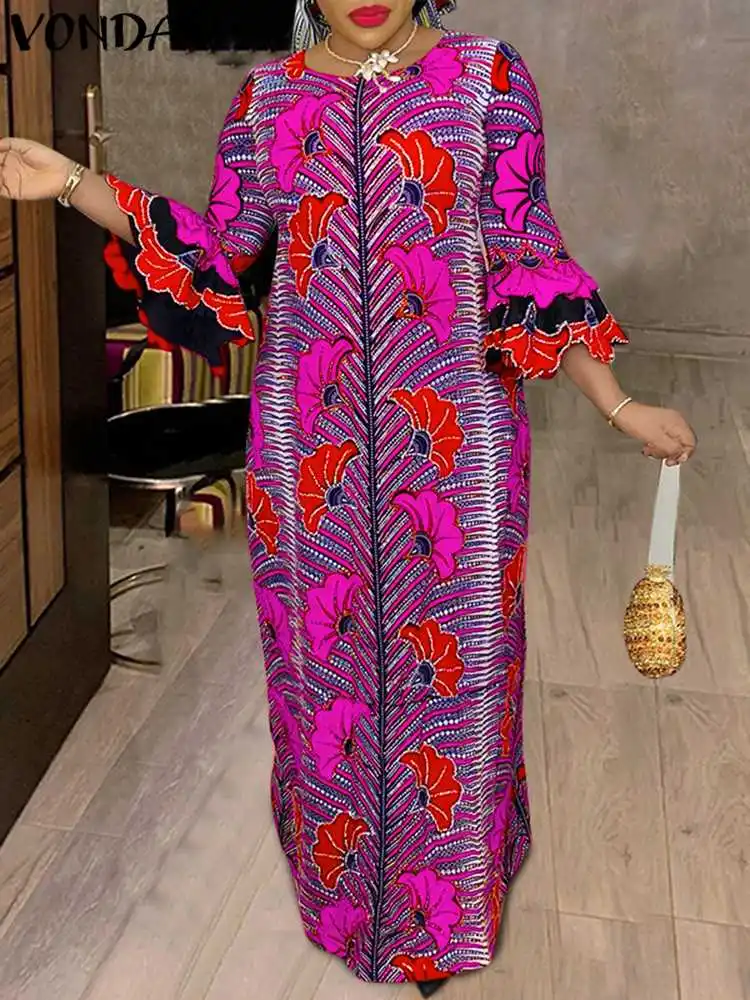 Bohemian Maxi Dresses 2023 Summer Round Neck Printed Flare Sleeve Long Dresses Sexy Beach Holiday Sundress Femininas Vestidos
Bohemian Maxi Dresses 2023 Summer Round Neck Printed Flare Sleeve Long Dresses Sexy Beach Holiday Sundress Femininas Vestidos