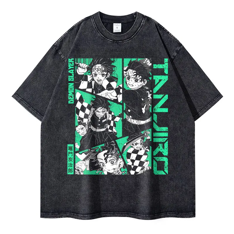 Anime Demon Slayer T Shirt Vintage Washed Kimetsu no Yaiba T-shirts Manga Short Sleeve Retro Tanjirou Nezuko Shinobu Tops Tees
Anime Demon Slayer T Shirt Vintage Washed Kimetsu no Yaiba T-shirts Manga Short Sleeve Retro Tanjirou Nezuko Shinobu Tops Tees
