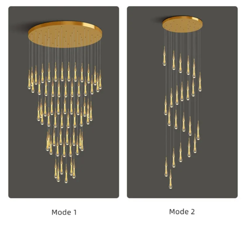 LED pendant lamp Luxury modern Long Crystal Staircase Hanging Home Decor Large Villa Hallway Kitchen Light
LED pendant lamp Luxury modern Long Crystal Staircase Hanging Home Decor Large Villa Hallway Kitchen Light