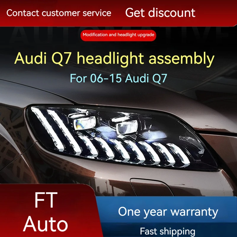 Фары автомобильные для Audi Q7 06-15, модификация в сборе, лазерные линзы, дневные ходовые огни, плавные поворотники
Фары автомобильные для Audi Q7 06-15, модификация в сборе, лазерные линзы, дневные ходовые огни, плавные поворотники