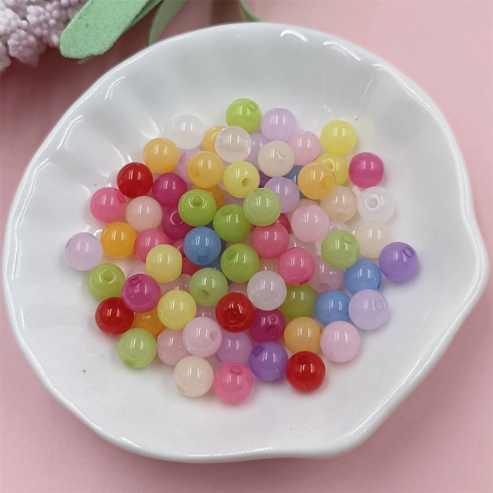 80Pcs/bag 6mm Acrylic Jelly Color Round Beads Single Hole Jewelry Accessories DIY Findings Bracelet Necklace Pendant Wholesale
80Pcs/bag 6mm Acrylic Jelly Color Round Beads Single Hole Jewelry Accessories DIY Findings Bracelet Necklace Pendant Wholesale