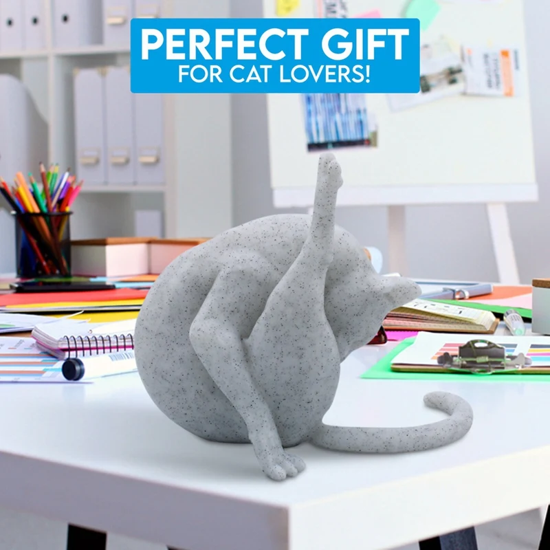 2PCS Funny Cat Figurine No Shame Cat Sculpture Resin Animals Statue Unique Craft Decorative Ornaments
2PCS Funny Cat Figurine No Shame Cat Sculpture Resin Animals Statue Unique Craft Decorative Ornaments