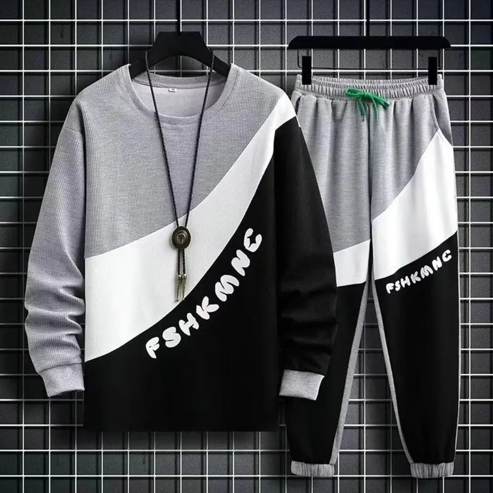 Men Exercise Clothing Set Men's Autumn Winter Waffle Suit Casual Long Sleeve Colour Combination Drawstring for Teenagers for Men
Men Exercise Clothing Set Men's Autumn Winter Waffle Suit Casual Long Sleeve Colour Combination Drawstring for Teenagers for Men