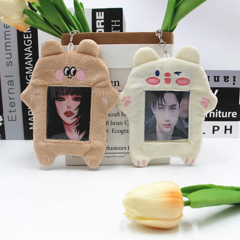 Cartoon Plush Photocard Holder Rabbit Bear Kpop Idol Photo Card Holder Girl Cute Keychain ID Credit Bank Protector Stationery
Cartoon Plush Photocard Holder Rabbit Bear Kpop Idol Photo Card Holder Girl Cute Keychain ID Credit Bank Protector Stationery