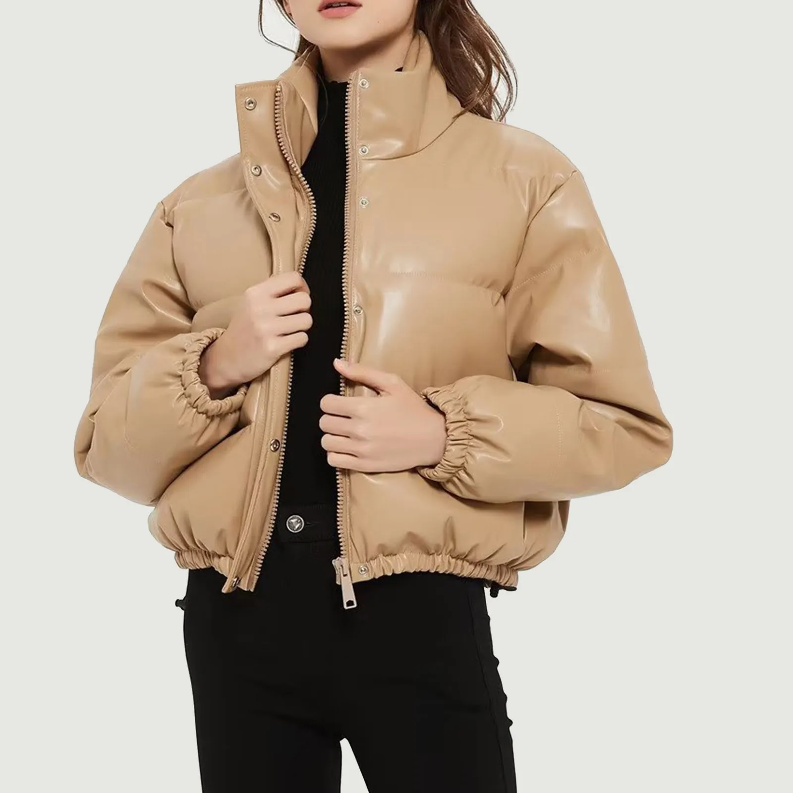 Winter Clothes Down Jackets 2023 New Women's Solid High Quality Thicken Jackets Casual Leather Short Cotton Jacket for Women
Winter Clothes Down Jackets 2023 New Women's Solid High Quality Thicken Jackets Casual Leather Short Cotton Jacket for Women