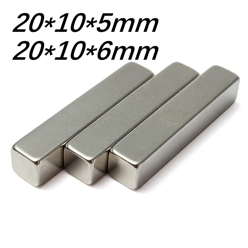 

Factory Professional Neodymium NdFeB Magnets N33 Strong Super Permanent Magnet Neodymium Rectangular Customize 20*10*5/6mm