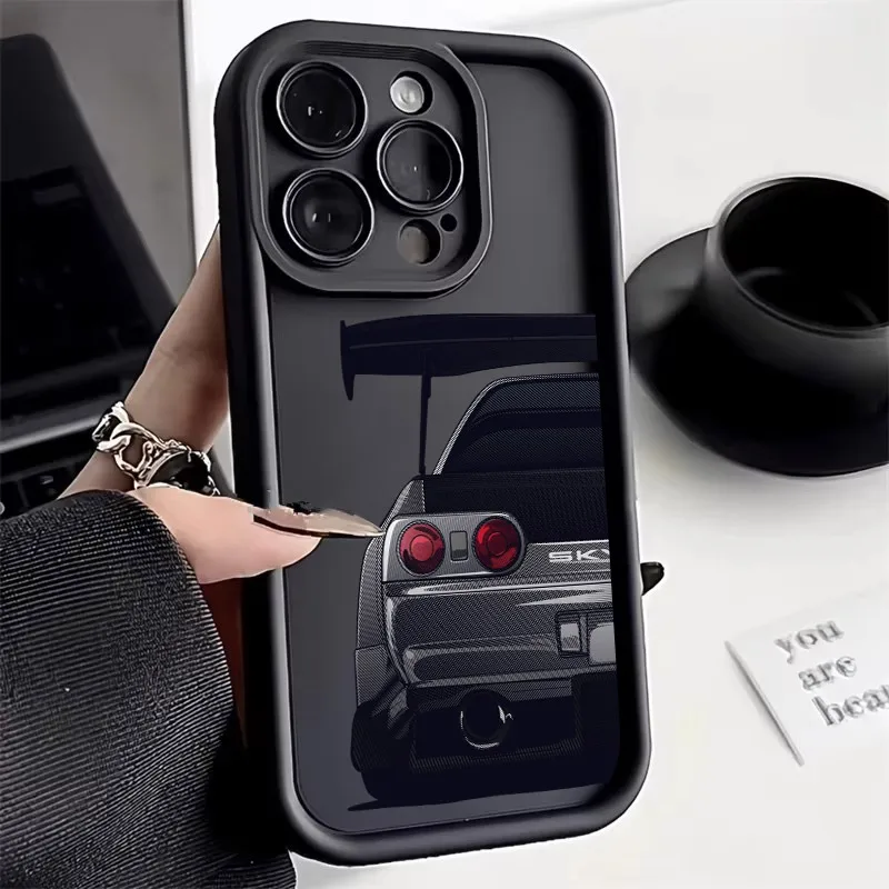 Cartoon Tokyo JDM Male Car Soft TPU Case For iPhone 16 15 11 13 14 12 Pro Max 15 Plus Mini 16Pro Shockproof Silicone Phone Cover Cartoon Tokyo JDM Male Car Soft TPU Case For iPhone 16 15 11 13 14 12 Pro Max 15 Plus Mini 16Pro Shockproof Silicone Phone Cover