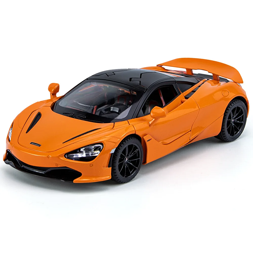 Литая модель автомобиля Mclaren 720s в масштабе 1:24, металлическая модель со светом и звуком, суперспортивная Коллекция игрушек из сплава для подарка
Литая модель автомобиля Mclaren 720s в масштабе 1:24, металлическая модель со светом и звуком, суперспортивная Коллекция игрушек из сплава для подарка