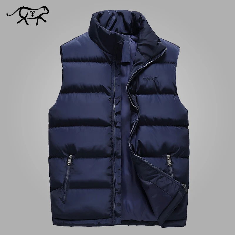 Autumn Vest Men Casual Stand Collar Men's Sleeveless Jacket Fashion Cotton Padded Winter Waistcoats Outerwear Coats Large Size
Autumn Vest Men Casual Stand Collar Men's Sleeveless Jacket Fashion Cotton Padded Winter Waistcoats Outerwear Coats Large Size