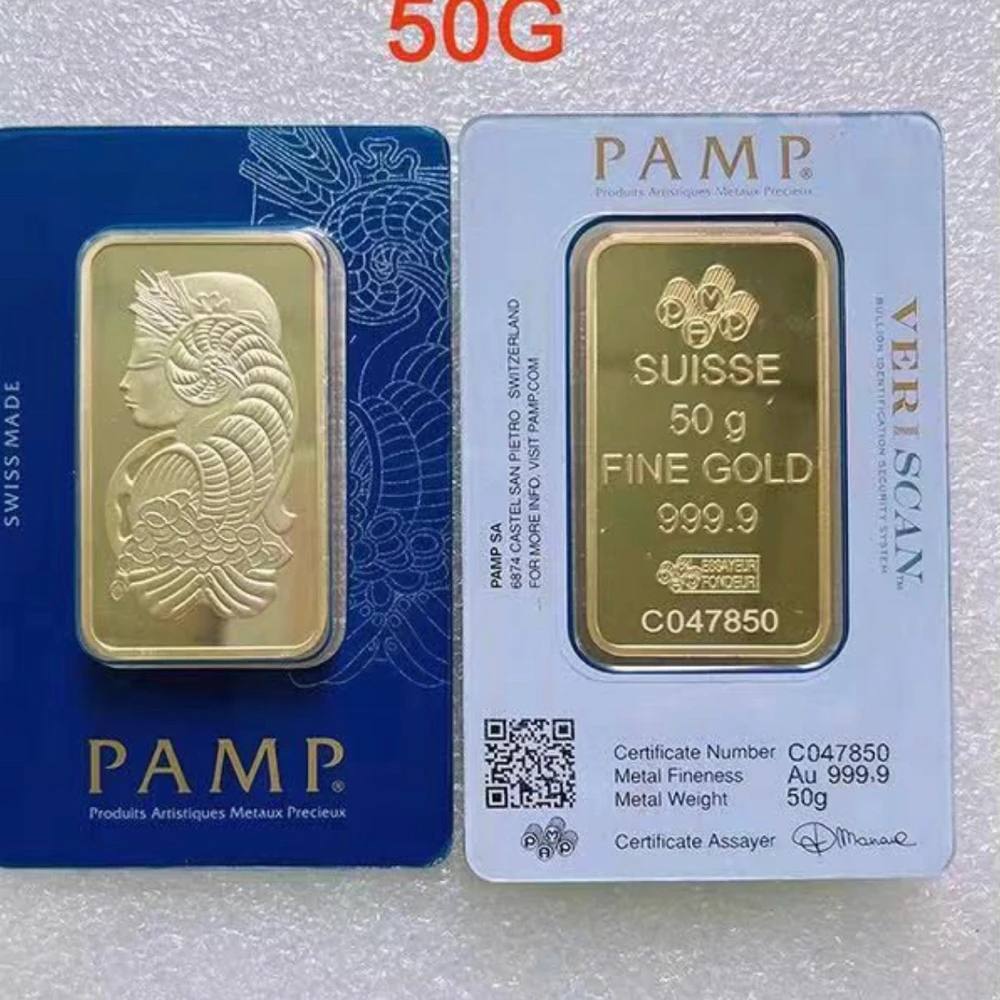 

DIY gold sealed bar Switzerland swiss lady metal bullion with sealed packing different serial number non magnetic